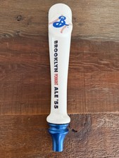 Brooklyn Pennant Ale '55 Baseball And Bat Shaped Ceramic Beer Tap Handle