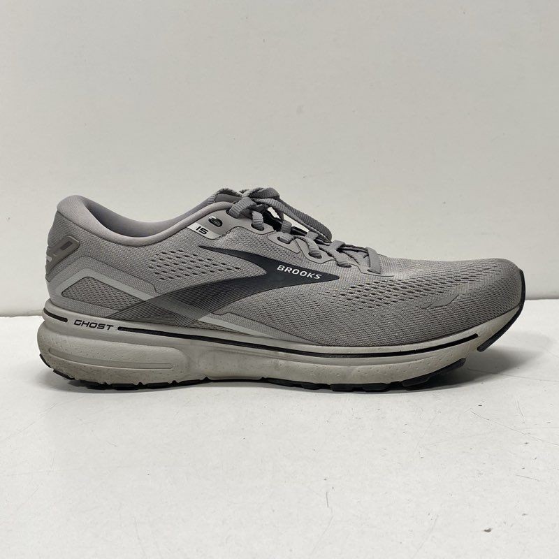 Brooks Ghost 15 Grey Solid Athletic Shoe Men Size… - image 3
