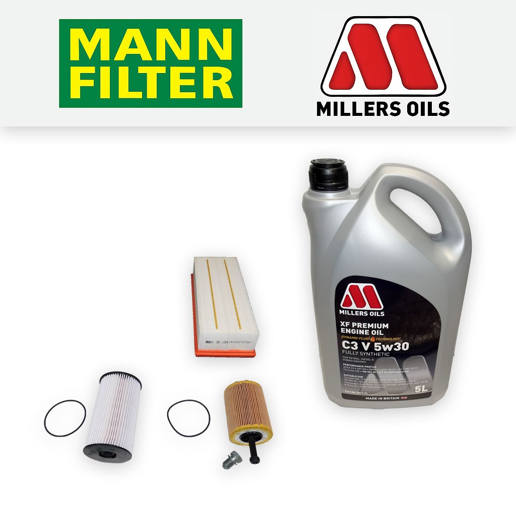 Audi A3 8P 1.9 TDI 2005-2009 Service Kit - Oil Air Fuel Filters UFI + XF Oil