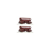 Roco 6600124 2-Piece Set: Swivel-Roof Wagons, DB H0 NEW In OVP