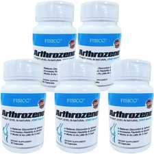 5 pack Fisico Arthrozene Natural Joint Health Supplement 30 Capsules Exp 12/26
