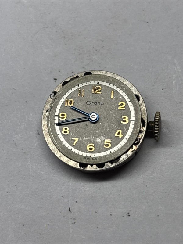 Grana K.F. 220 Wristwatch Movement -  Good Condition Balance Complete Functional