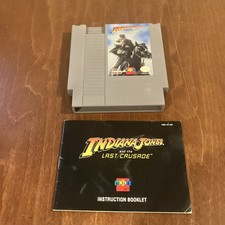 Indiana Jones and the Last Crusade Ubisoft ( NES, 1993) W/ Manual
