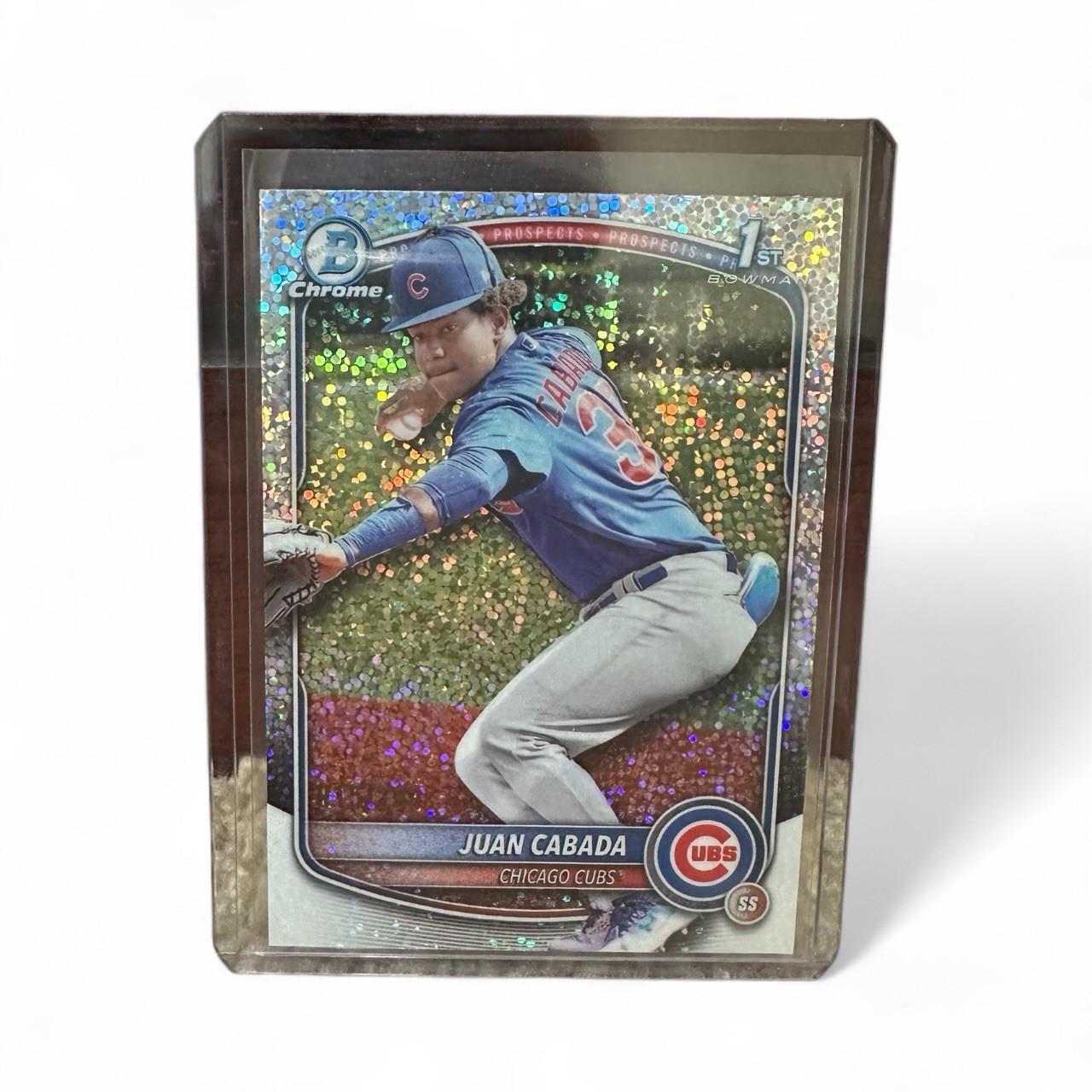 2025 Bowman Chrome SPECKLE REFRACTOR #BCP-207 JUAN CABADA BOWMAN RC /299