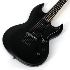 Schecter DEMON S-II SBK Active Usado Cuerpo de tilo Cuello de arce Negro satinado