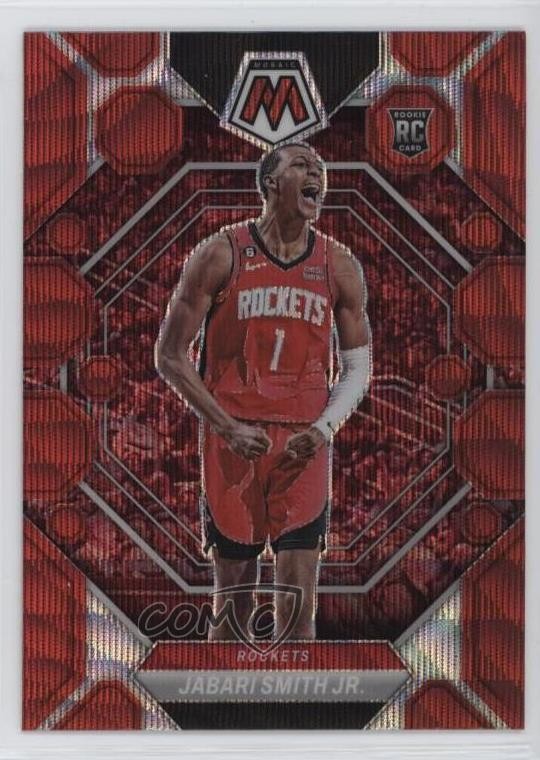 2022-23 Panini Mosaic Rookies Red Wave Mosaic Prizm Jabari Smith Jr #239 1c5x