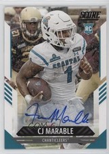2021 Score Rookies Signatures CJ Marable #398 Auto 6o3