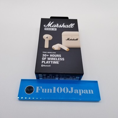 Marshall Minor IV Cream wireless earphones Bluetooth earbuds Minor4 Qi charging