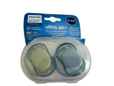 Philips Avent Ultra Air 2 Orthodontic 0-6 Months Pacifiers With Carrying Case