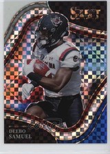 2022 Select Draft Picks Blue & White Squares Prizm 43/75 Deebo Samuel #177 19ek