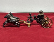 1920s Kenton/ Hubley Cast Iron Fire Pumper Truck W/3 Horse Team