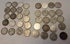 Roll of 40 Canadian 25 Cents Silver Circ 1965 and before