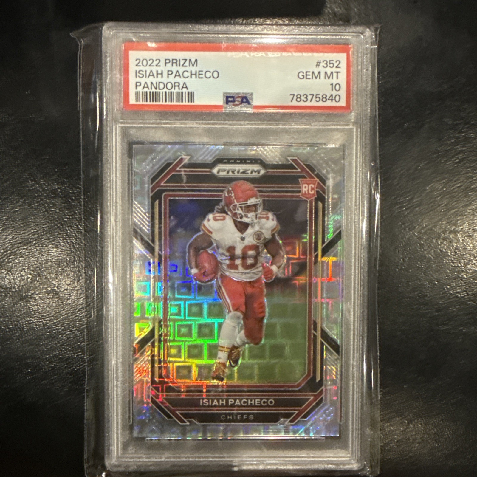 Isiah Pacheco Panini Prizm #352 Pandora