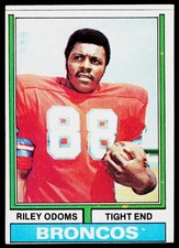 Riley Odoms, 1974 Topps, #89, Denver Broncos, RC