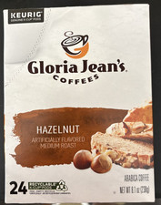 Gloria Jean's Hazelnut Coffee, Keurig K-Cup Pod, Medium Roast, 24 Count