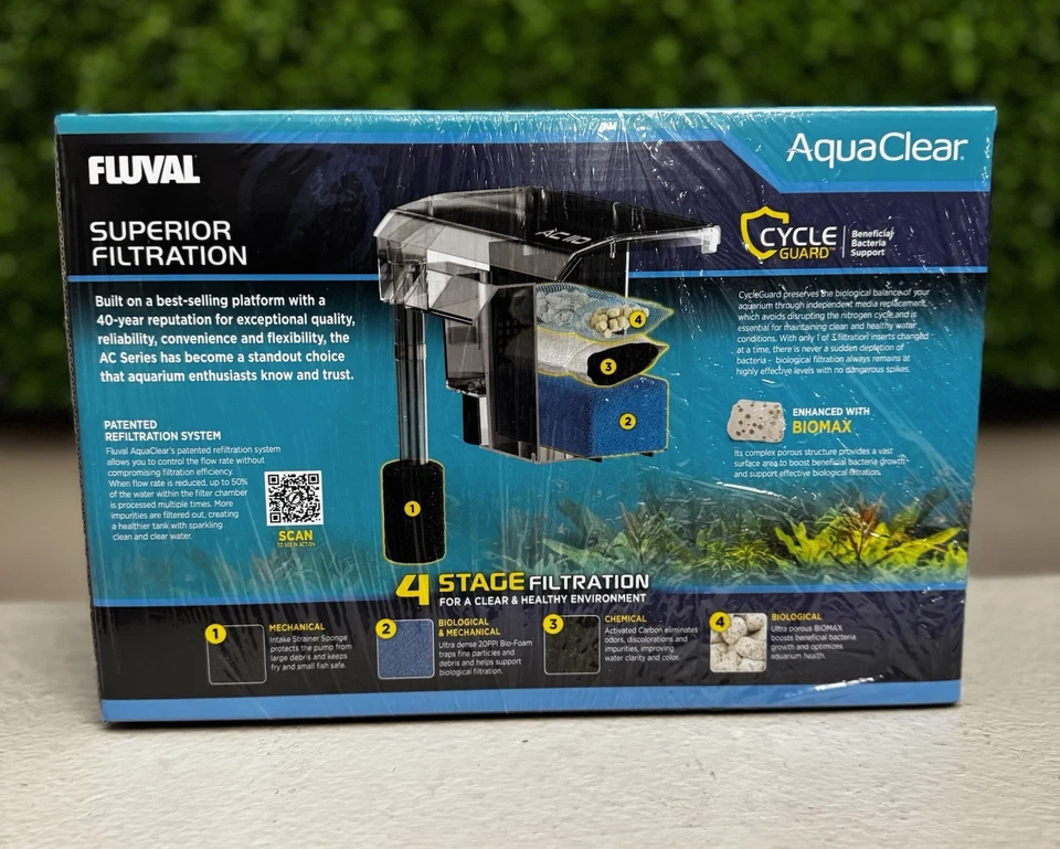 Fluval AquaClear AC110 Power Filter 60-110 US Gal #19620 - Image 2 of 4