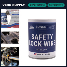 Stainless Steel Safety Lock Wire - 1lb Can for Aviation, Automotive, Industrial