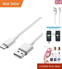 1m USB-C to USB 2.0 Connection Cable - Fast Charge up to 3A, White