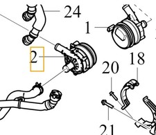 VOLVO C40 XC40 POLESTAR 2 batterie refroidissement pompe à eau OE