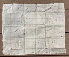 WW2 US Military  "Silk" Escape Evasion Cloth Map Marshall Islands