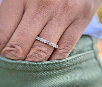 1,50 kt Diamant Ewigkeitsring Lab Grown Diamond Full Eternity Ehering 14 K