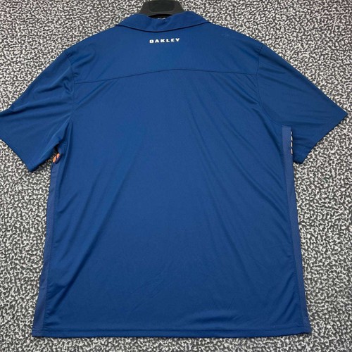 Oakley Golf Poloshirt Herren XXL Blau Performance Kurzarm Kragen 2XL - Bild 2 von 8