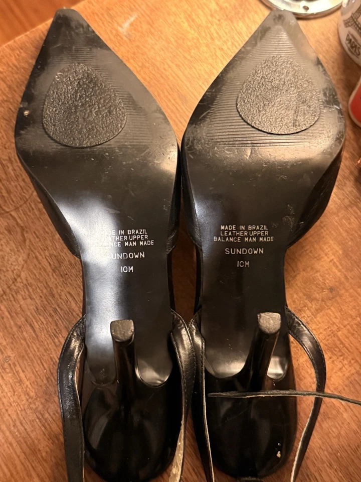 Zapatos de salón de tacón de gatito para mujer, talla 10 Foto 4 de 4