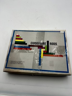Cuisenaire Rods Set Vintage Math Manipulatives Box Tray Guide Elementary