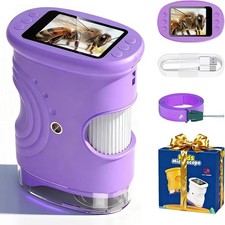 Digital Mikroskop für Kinder 1000X Vergrößerung Tragbar Taschenmikroskop Lupe DE