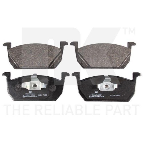NK 2247150 Bremsbelagsatz Scheibenbremse Vorderachse FüR Audi Seat Skoda VW-image