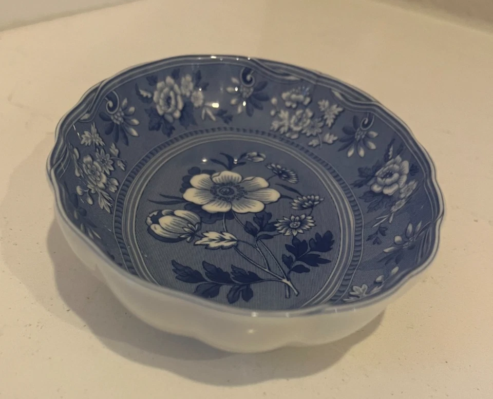 Prato de condimento SPODE ENGLAND azul sala botânica 6"" - Imagem 3 de 4