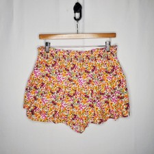 Wild Fable Ditsy Floral Skort Skirt Jrs Medium Cottagecore Feminine Smocked