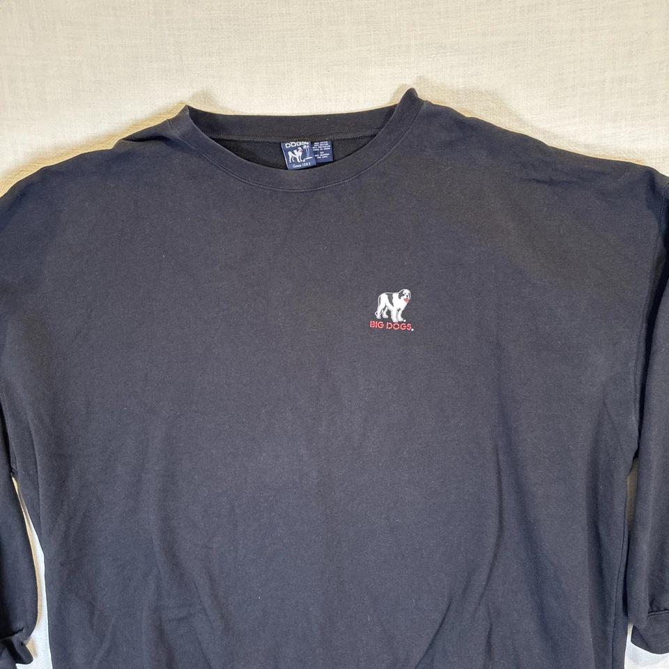 Big Dogs Men's 5XL Black Pullover Sweatshirt Authentic 'Freedom Isn't Free' Y2K - Image 3 of 4