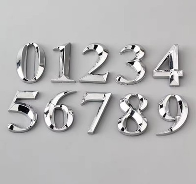 5/10cm Durable Self-Adhesive For Home Mailbox Hotel Address 0 To 9 Number Plate