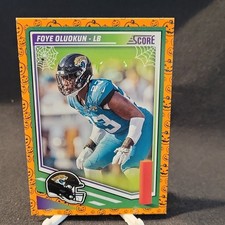 2025 Panini Score - Foye Oluokun Pumpkin Parallel #88 Jacksonville Jaguars