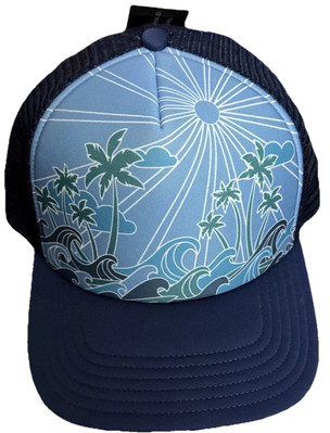 Simms Fishing Tarponscape Patch Trucker Navy- Nogales Black Underbrim NEW W Tags
