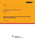 Microfinance Institutions In Ghana: Analysis Of The Kraban Support Foundation...