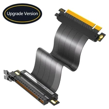 PCIe 4.0 X16 Riser Cable 180 Degree Reverse Adapter 20cm, Shielded, Reinforced