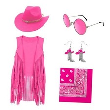 Cowgirl Outfits for Women Western Costume Accessories Cowboy Hat Small Pink