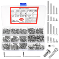 1020Stkm2.5 Schrauben Set, Sechskantschrauben Mit Muttern Set,Zylinderschrauben