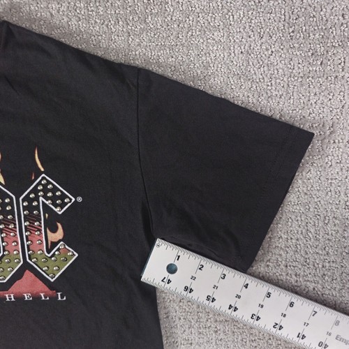 AC/DC Highway to Hell Crop Graphic Tee Womens L Black - Picture 8 of 9