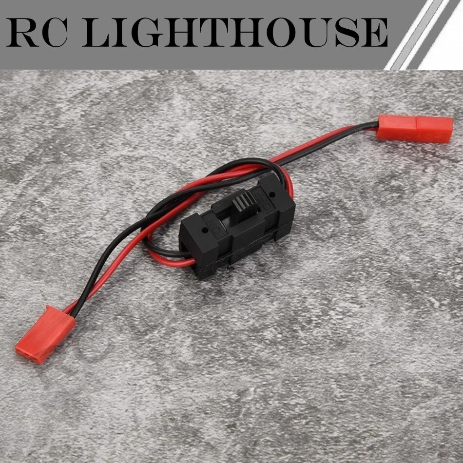 RC Car headlight switch Micro Slide prewired On/Off plug JR male to JST female - Image 4 of 4