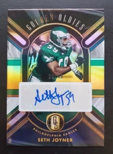 2024 Gold Standard Seth Joyner Golden Oldies White Gold Auto 38/49 GO-SJR Eagles