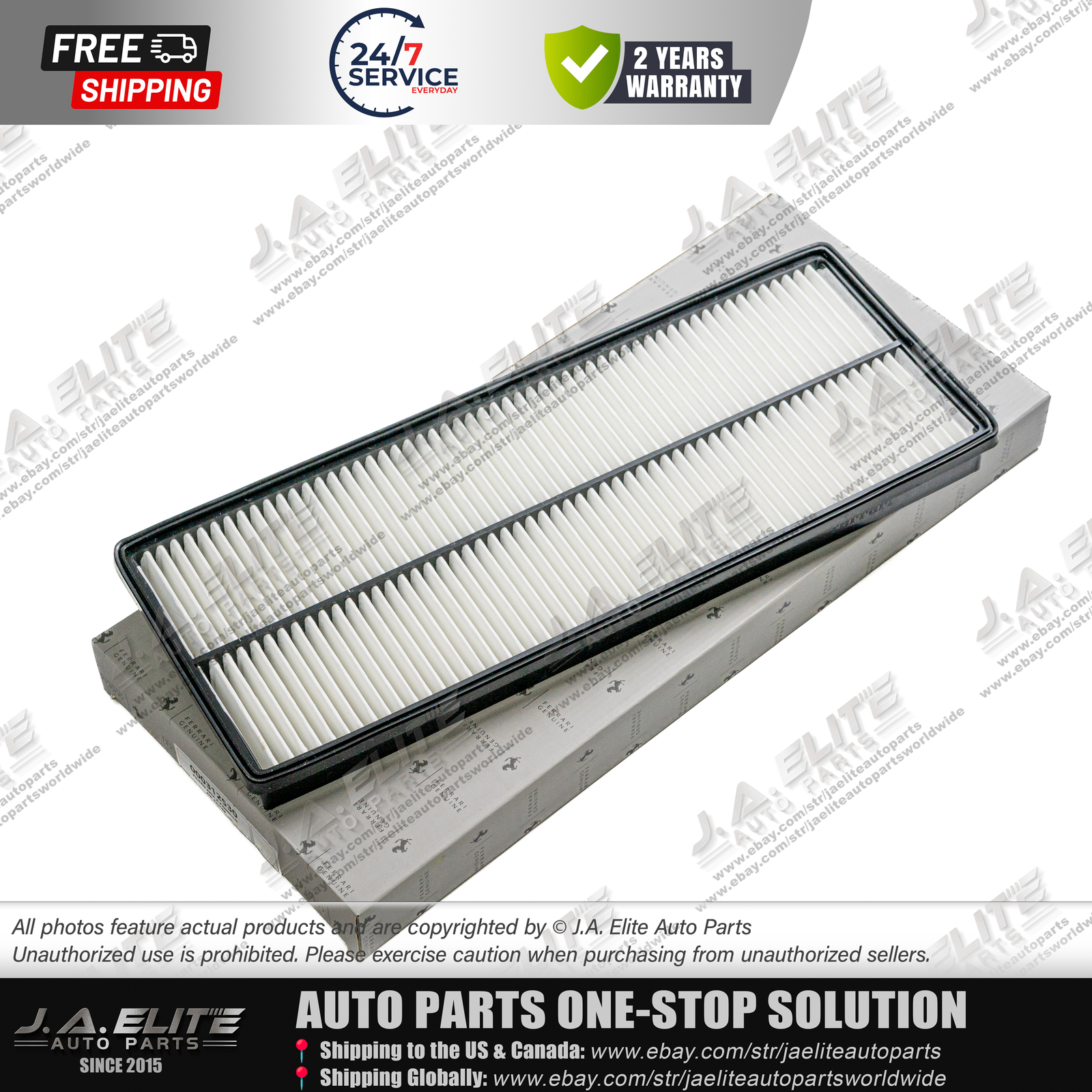 2pcs Ferrari Air Filter & Pollen Filter for Ferrari 488 F8, OEM:312530,82295100