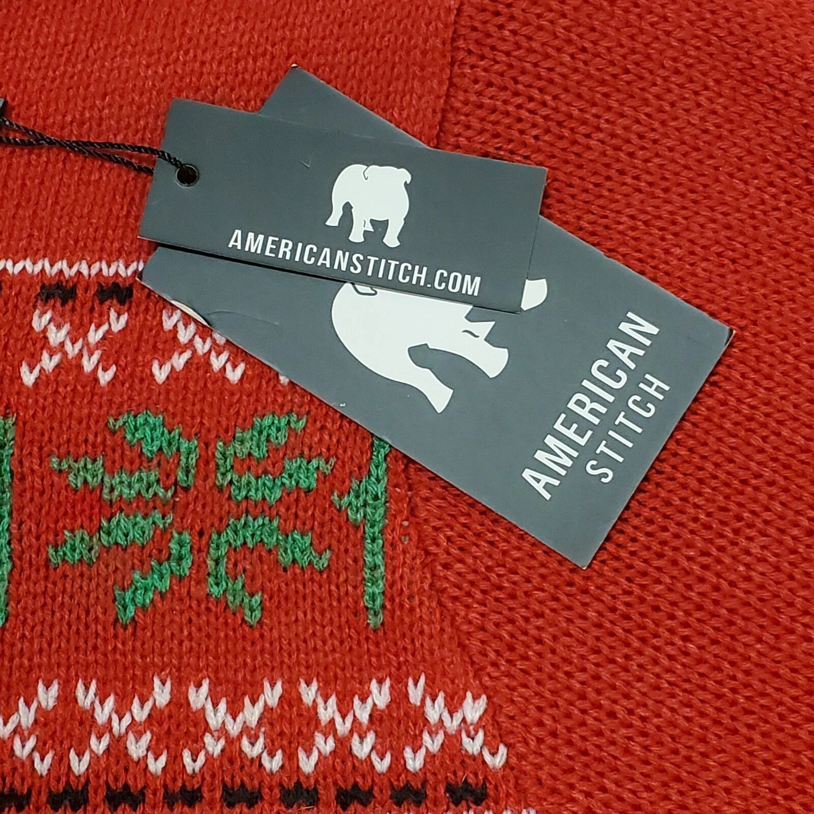 American Stitch Christmas Ugly Sweater "Squad Coals"  Women's XL Pullover NEW