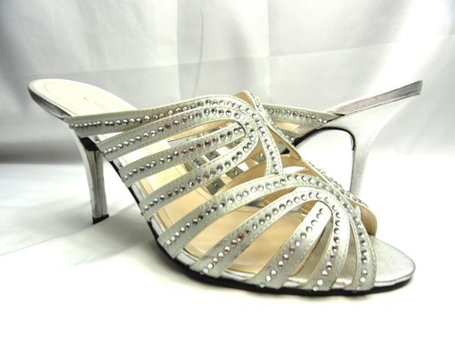 Caparros Plata Talón Sandalias Vestido Romero Talla eBay