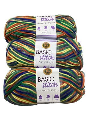 Lion Brand Basic Stitch ''Robinwood'' 3 Skeins #363