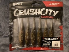 Rapala CrushCity Freeloader, 6 Pack, Sungill, 4.25"
