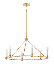 Mitzi Hudson Valley Lighting Josephine Chandelier Gold Leaf Color 31" Diameter