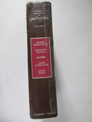 Readers Digest Family Treasury of Great Biographies Volume I2 1970 Book Vtg